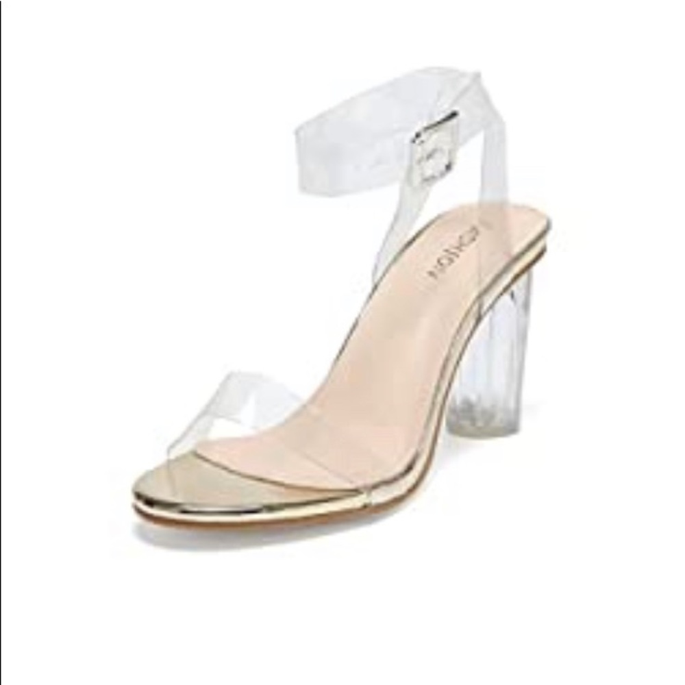 Clear heels